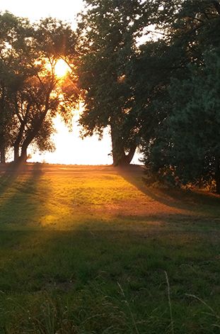 Zachód słońca nad jeziorem – okolica Czaplinka